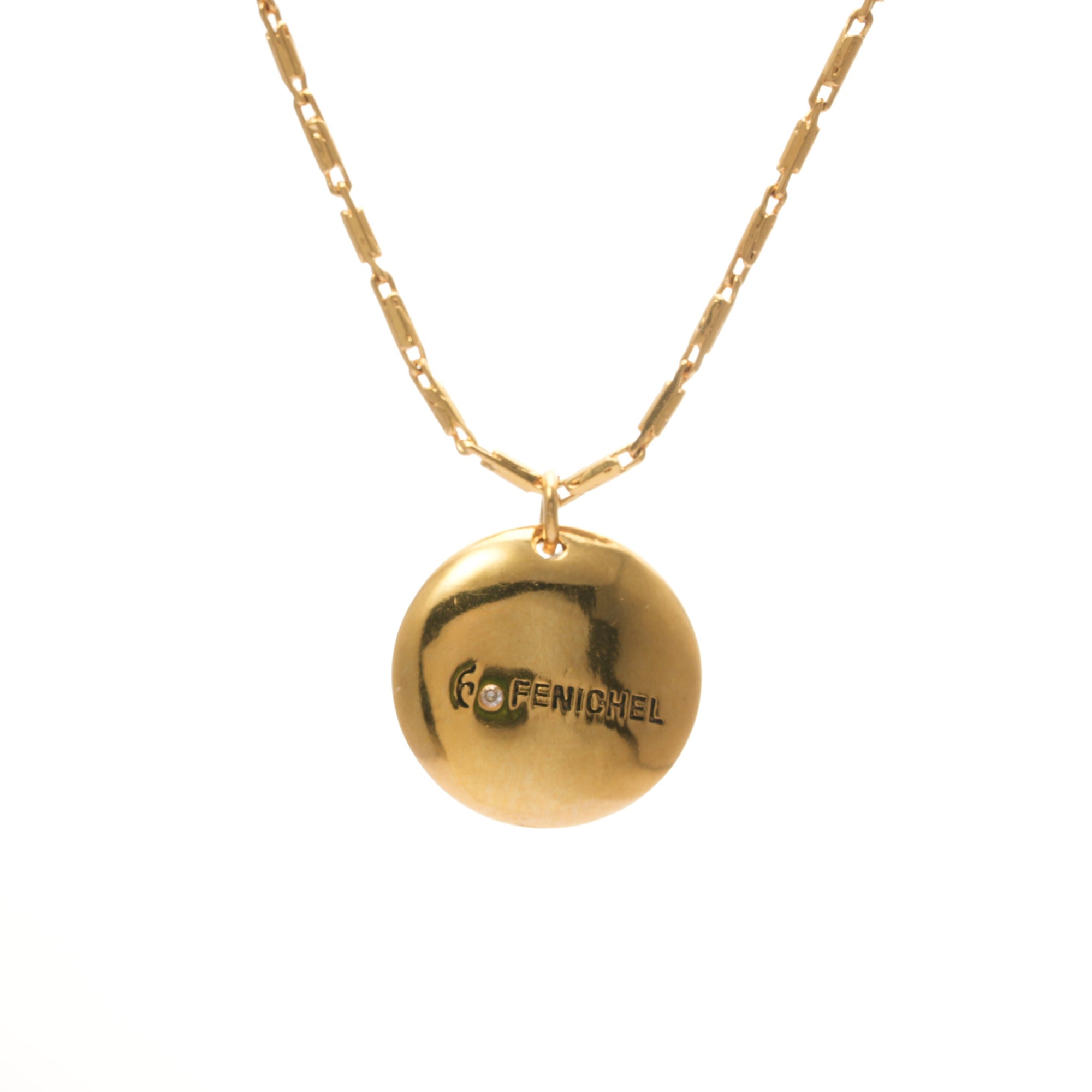 Collier émeraude Collier plaqué or 18 carats