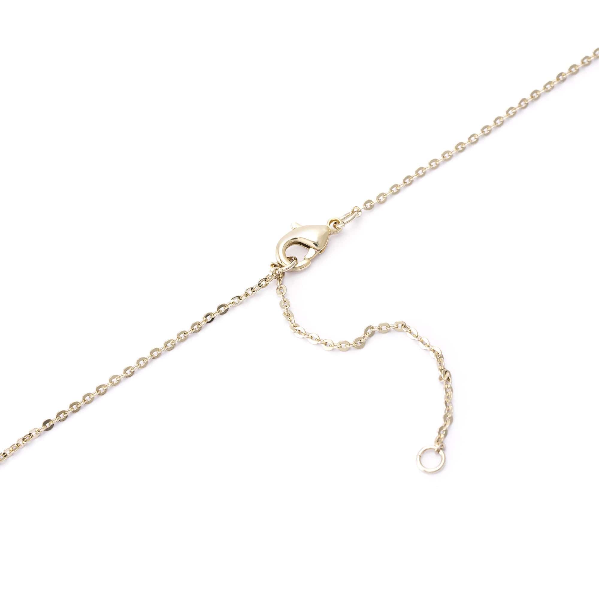 Necklace brass Austrian rhinestone crystal pearl plated Russian gold