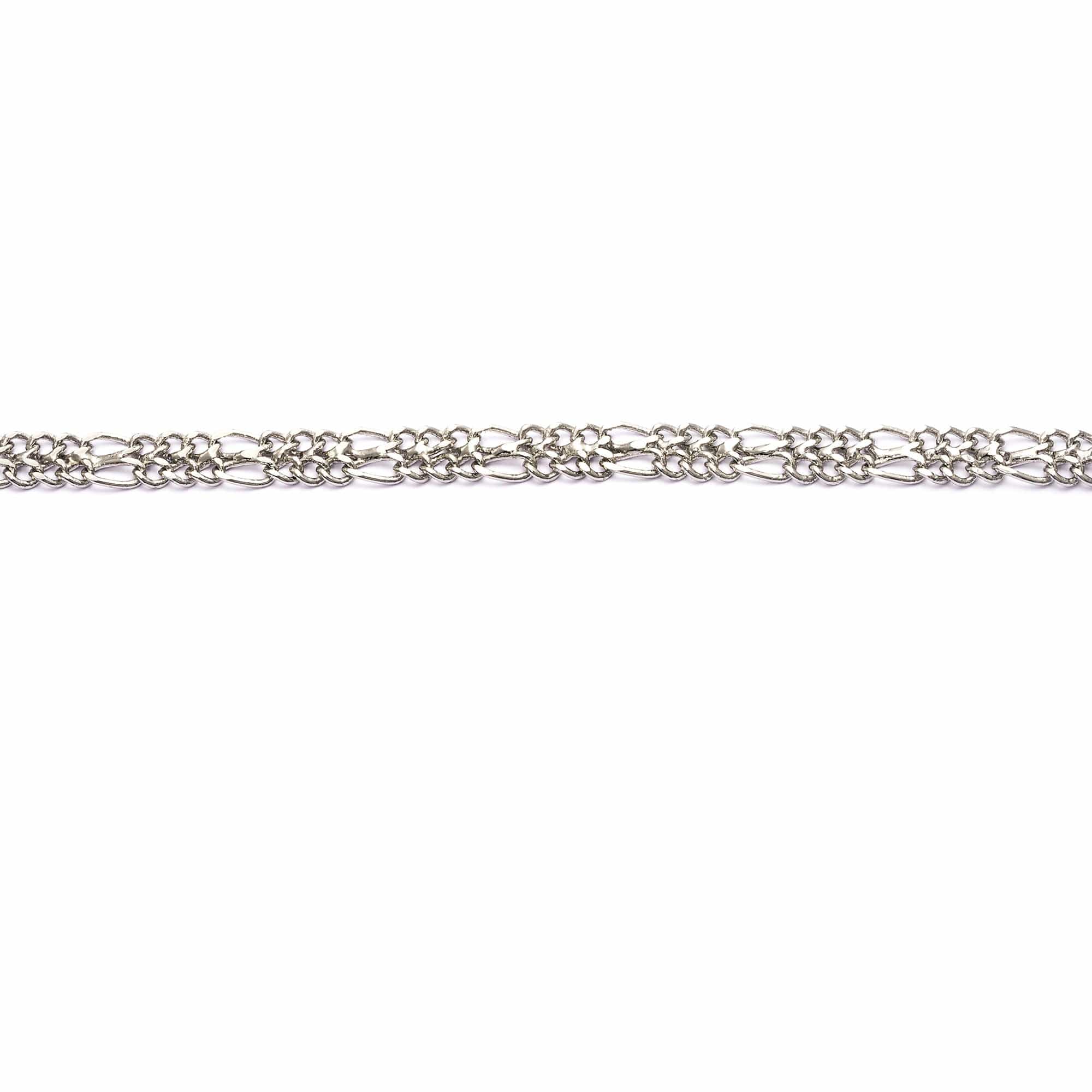 Necklace brass plated silver worn