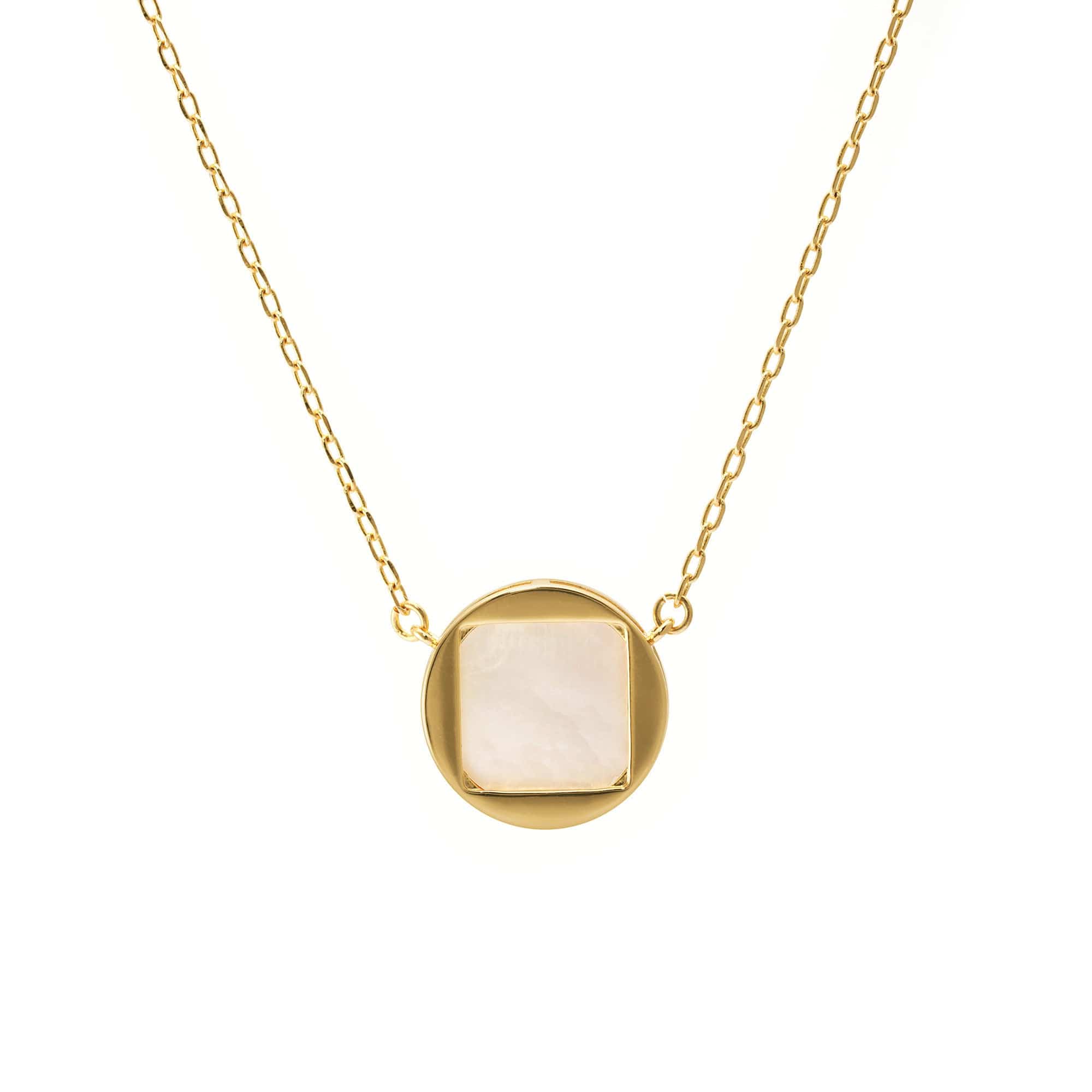 The necklace is alloy plated with real gold