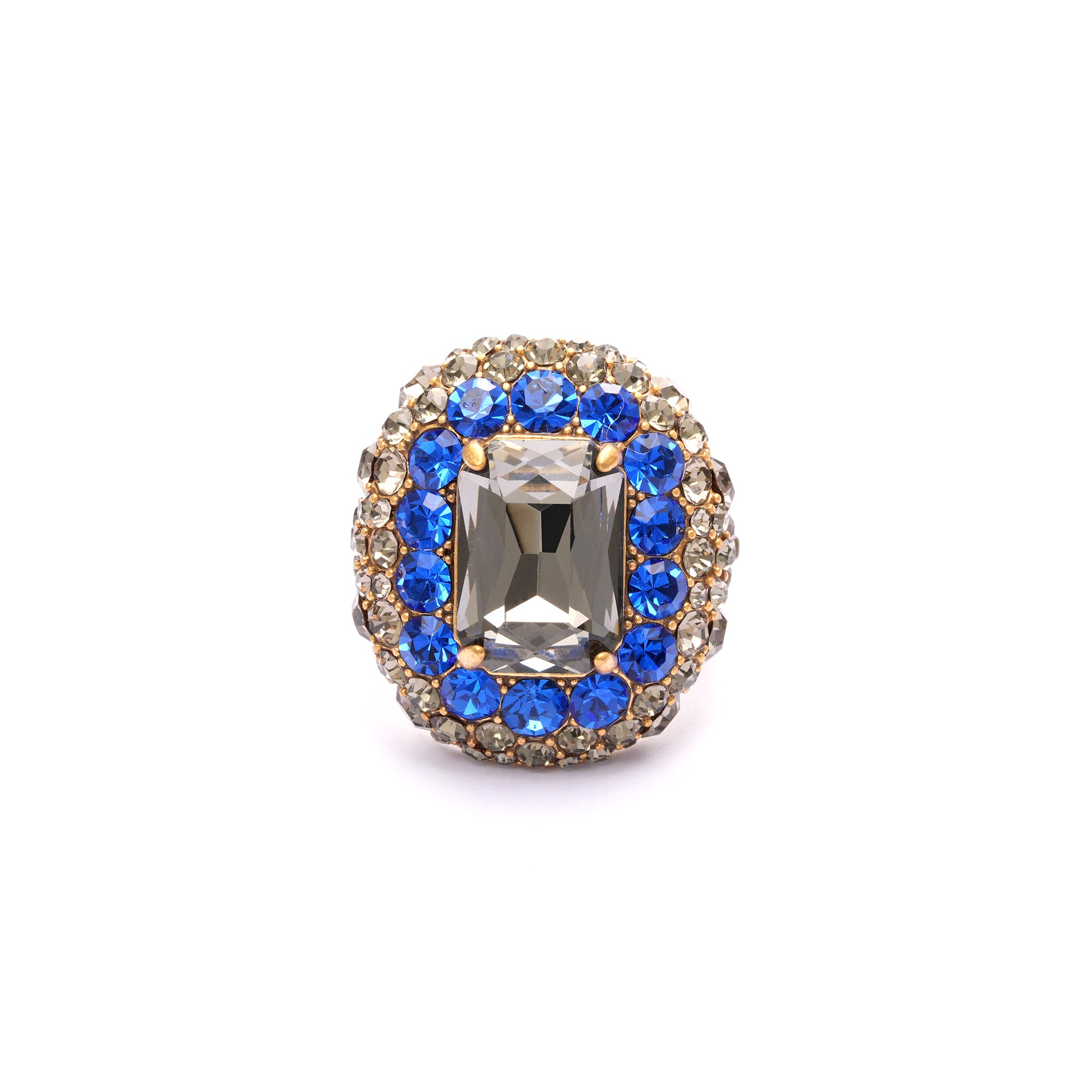 Anillo Radiant Elegance bañado en oro de 18 quilates