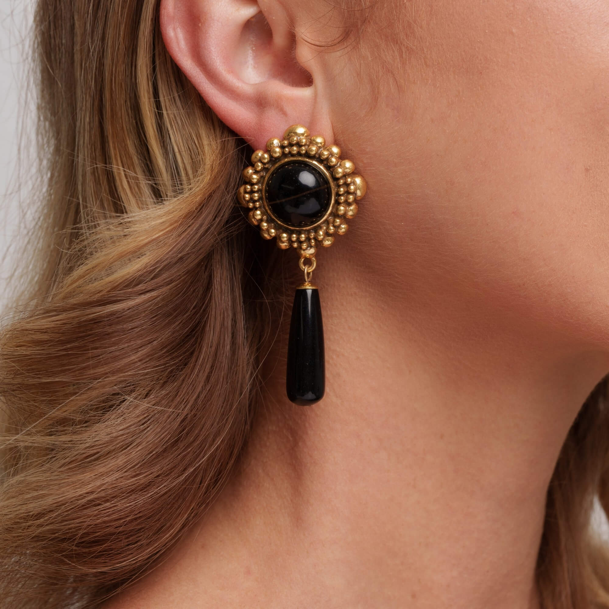 Eclipse Gold Hoop Earrings