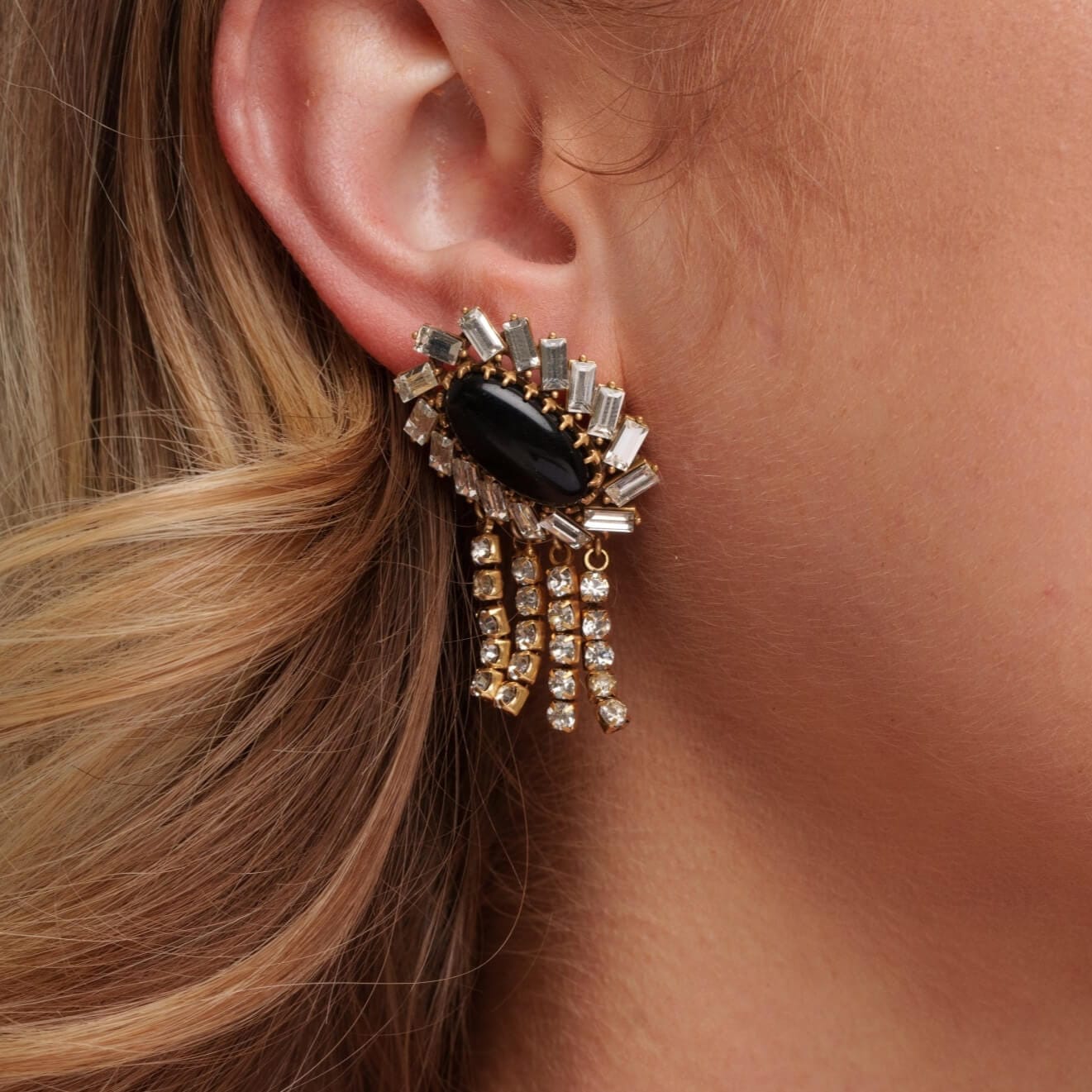 Pendientes de aro Radiance bañados en oro de 18 quilates