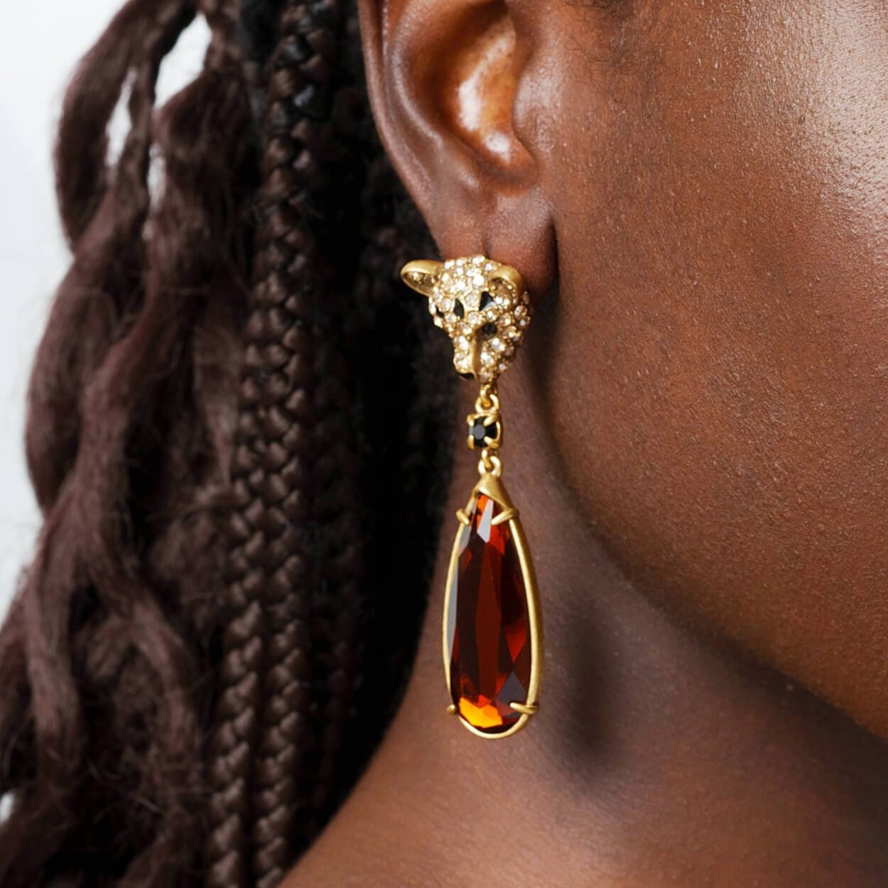 Boucles d'oreilles Majestic Allure plaquées or 18 carats