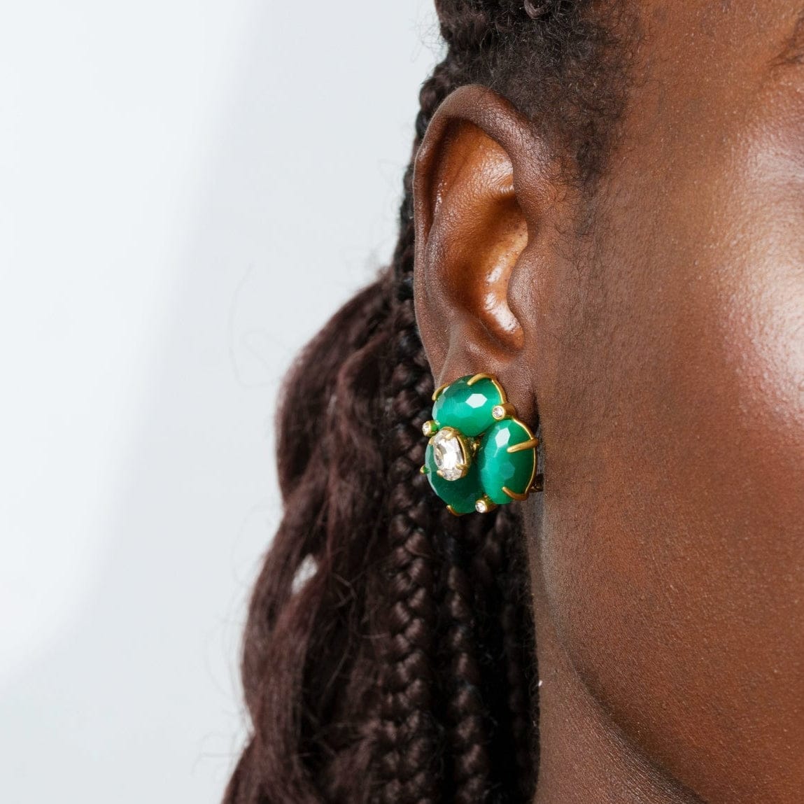 Boucles d'oreilles créoles plaquées or 18 carats Flourish