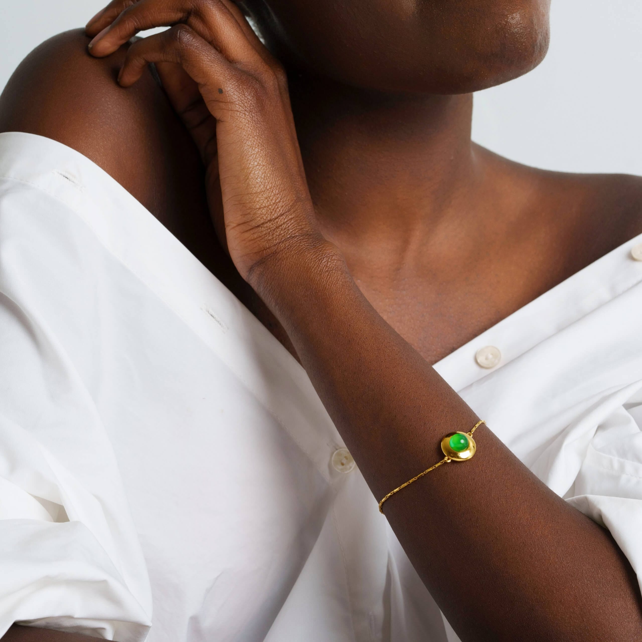 Bracelet Serene Grace plaqué or 18 carats