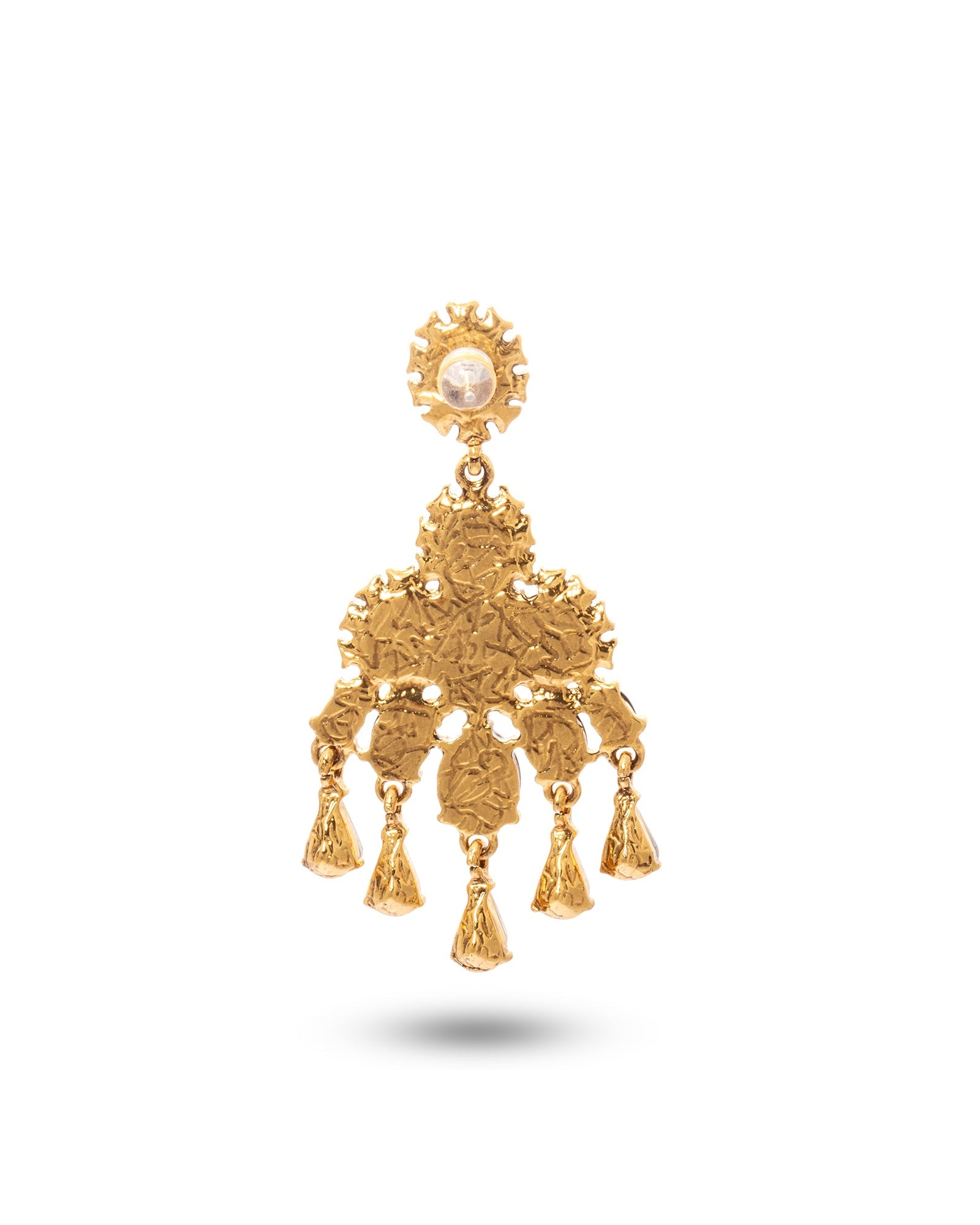 Boucles d'oreilles créoles célestes plaquées or 18 carats