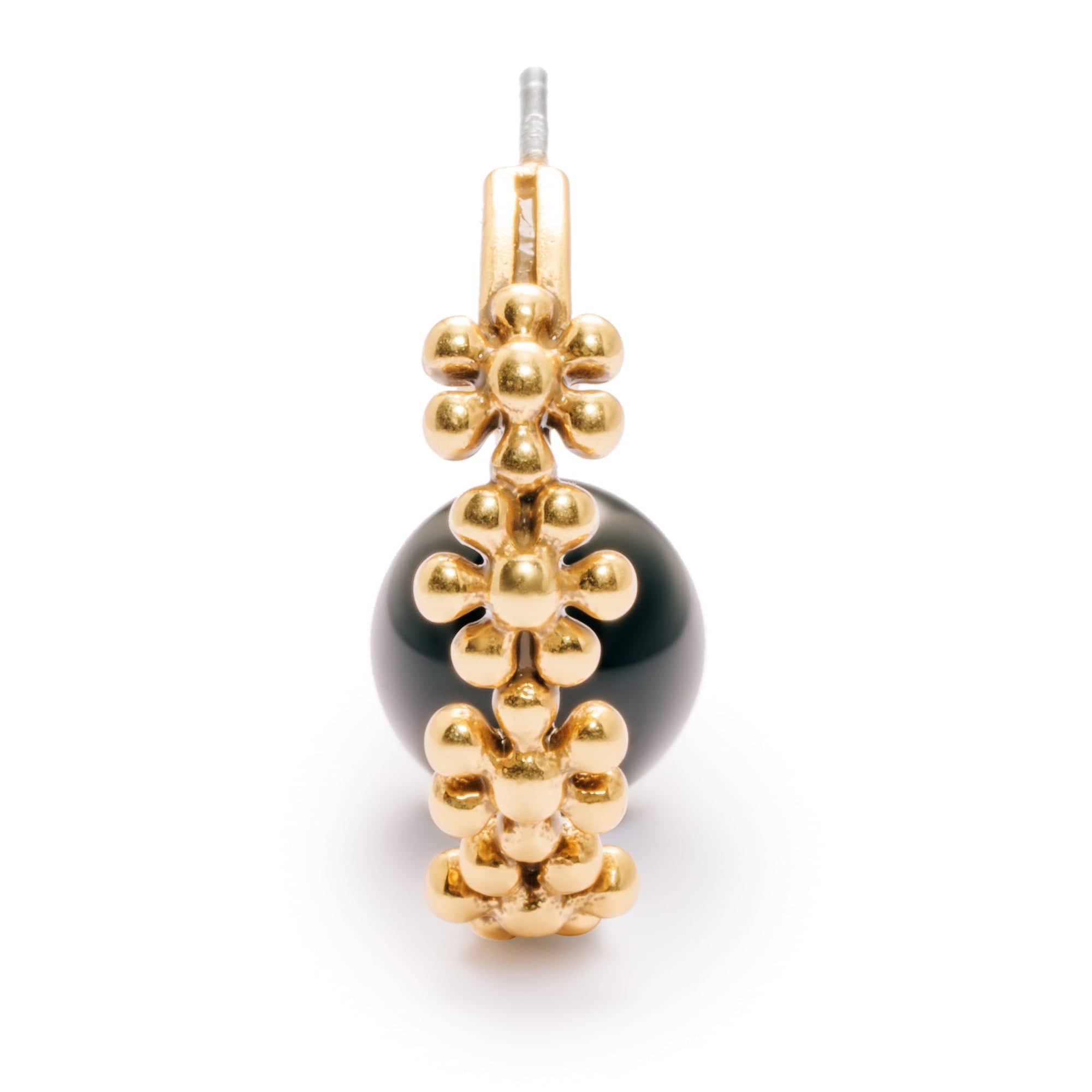 White crystal Earrings, Dipped In Color Brass Plated With Russian Genuine Gold