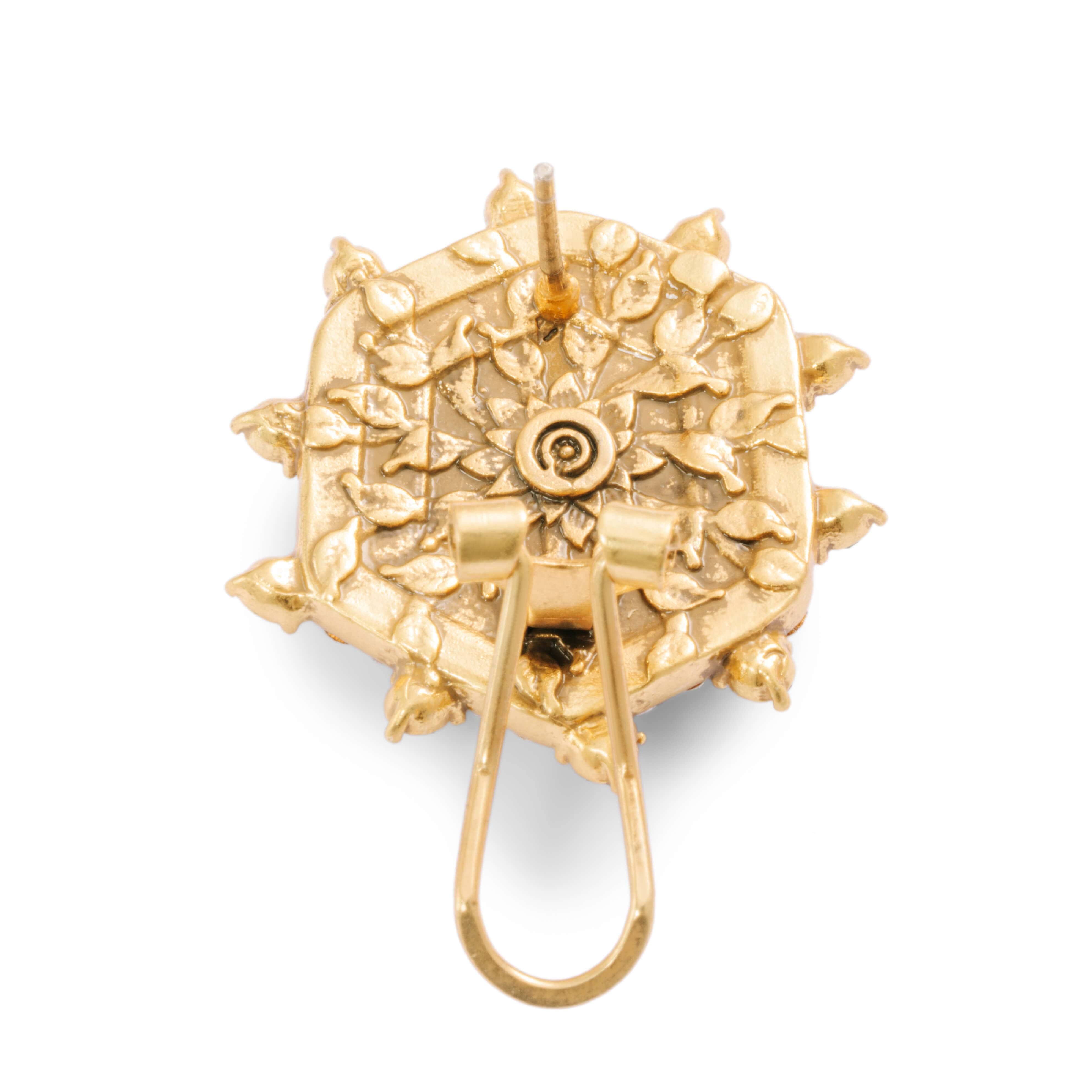 Lapis Lazuli Earrings Austrian Rhinestone & Crystal Alloy Plating with Russian Gold