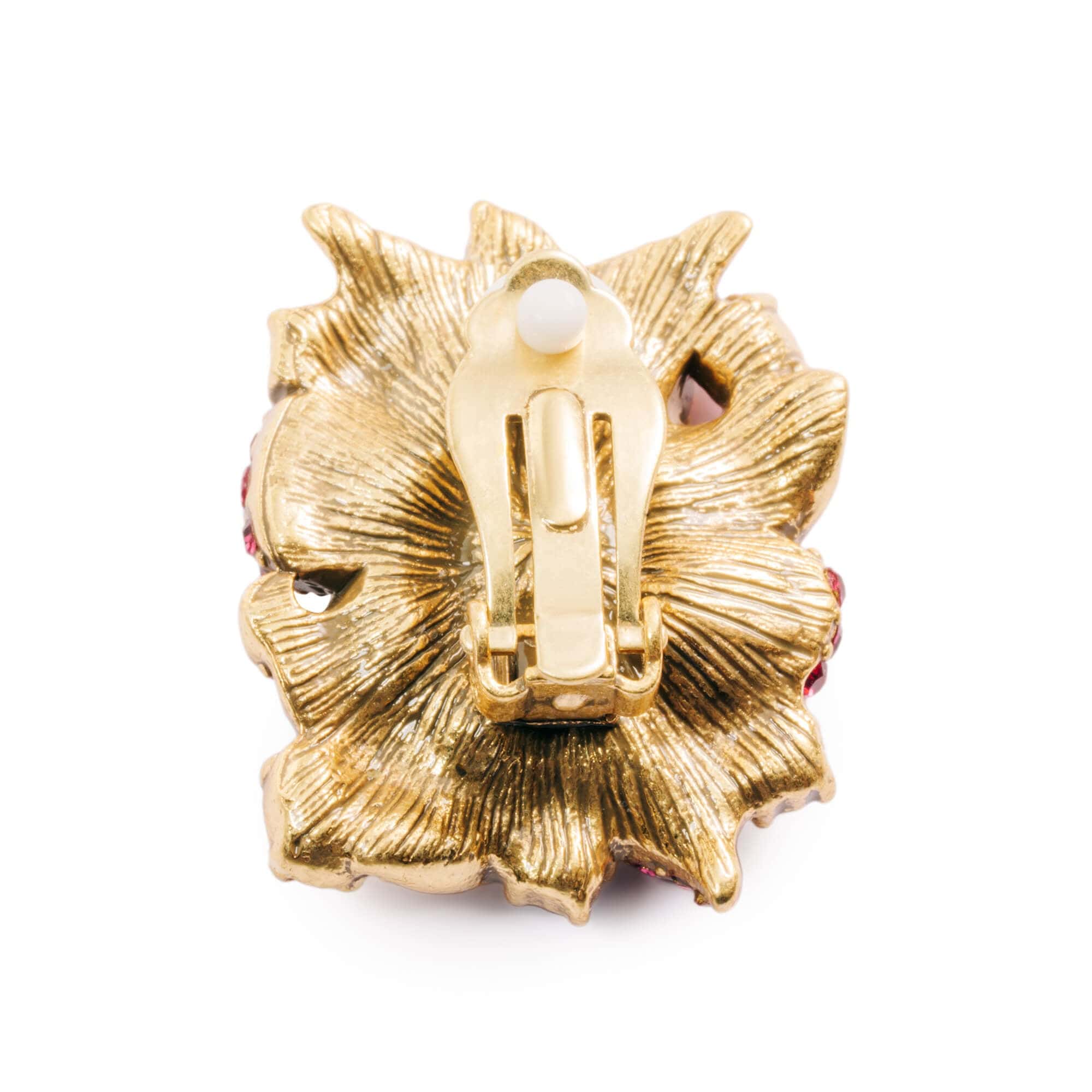 Crystal Earrings Austrian Crystal & Rhinestone Brass Plated with Genuine Russian Gold