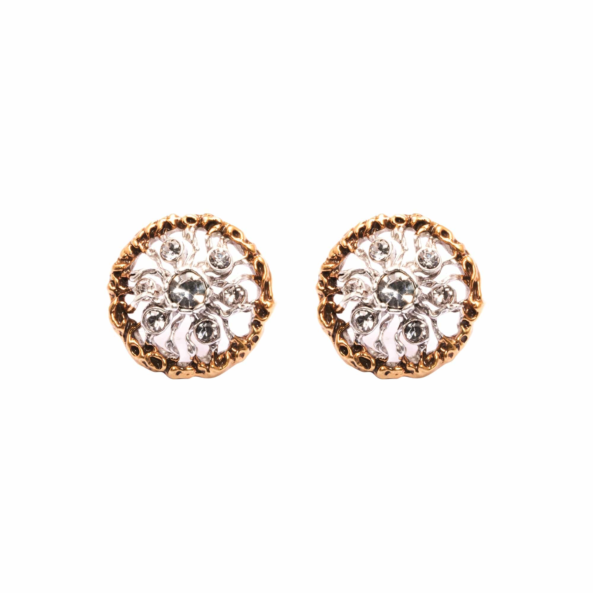 Boucles d'oreilles Vintage Elegance en plaqué or 18 carats