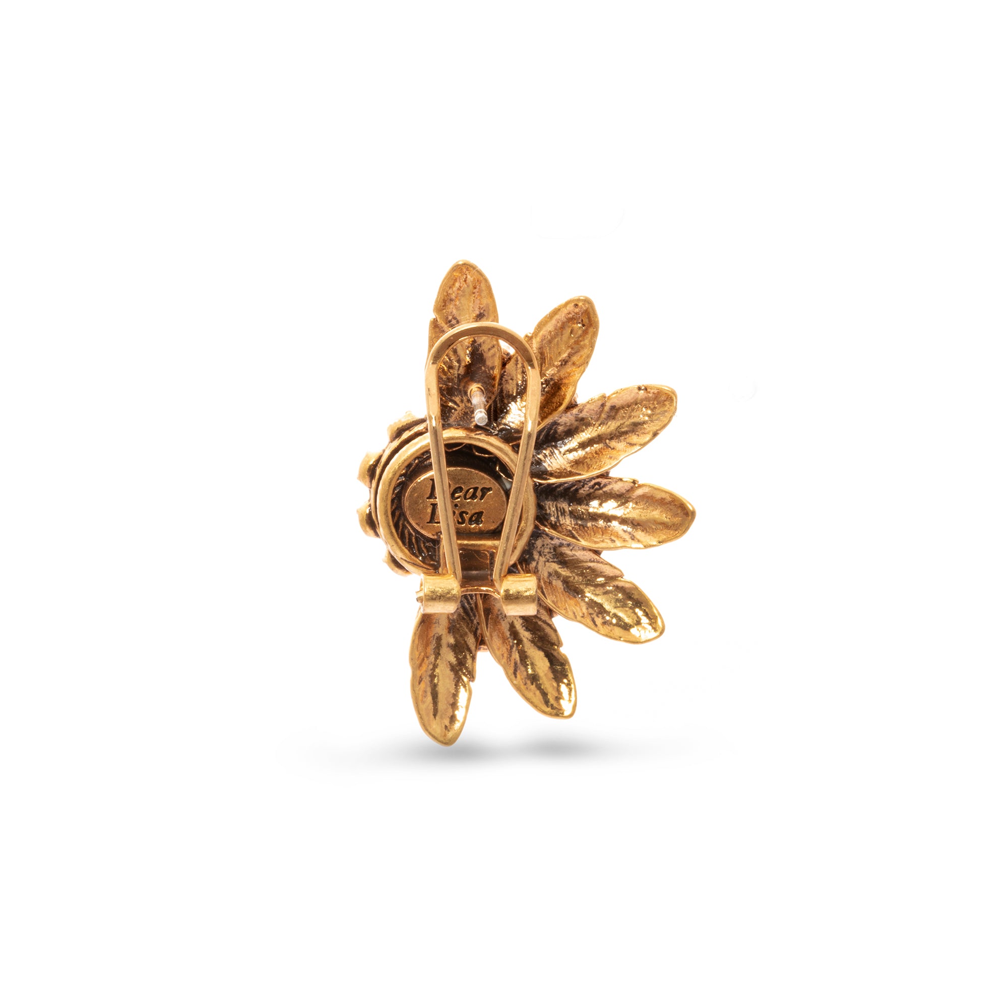 Blossom 18k Gold Plated Hoop Earrings