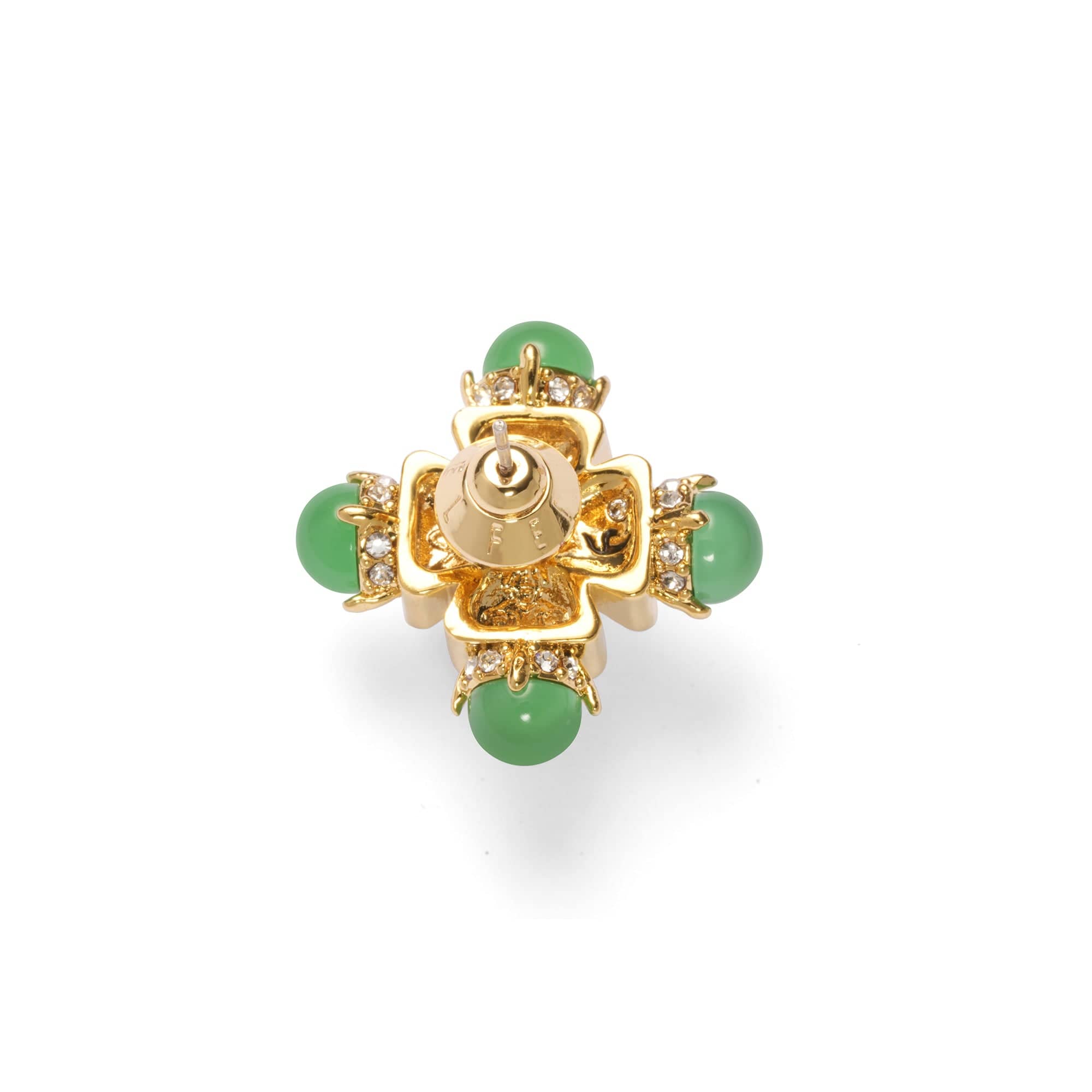 Boucles d'oreilles élégantes Opulence plaquées or 18 carats