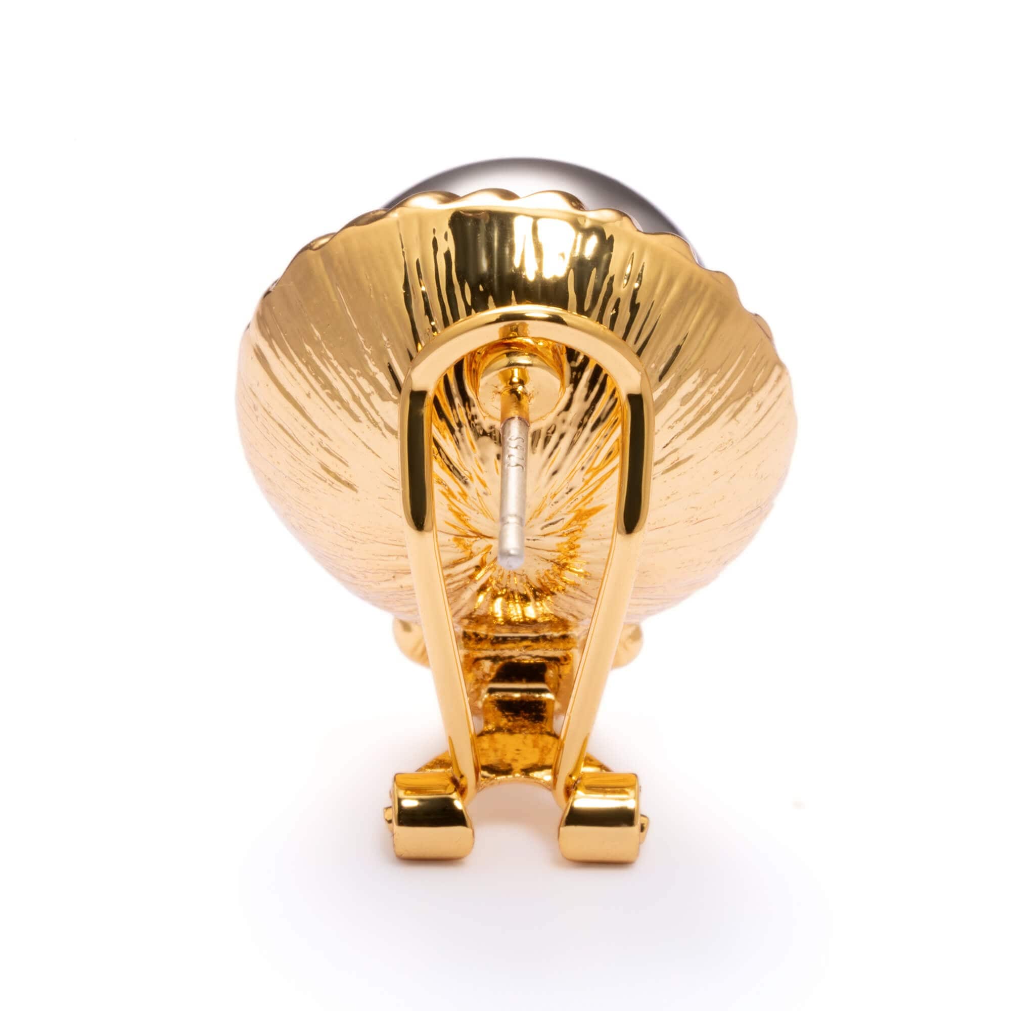 Brass eARRINGS, Imported Crystal Pearls Imported Austrian Rhinestones Electroplated Genuine Gold