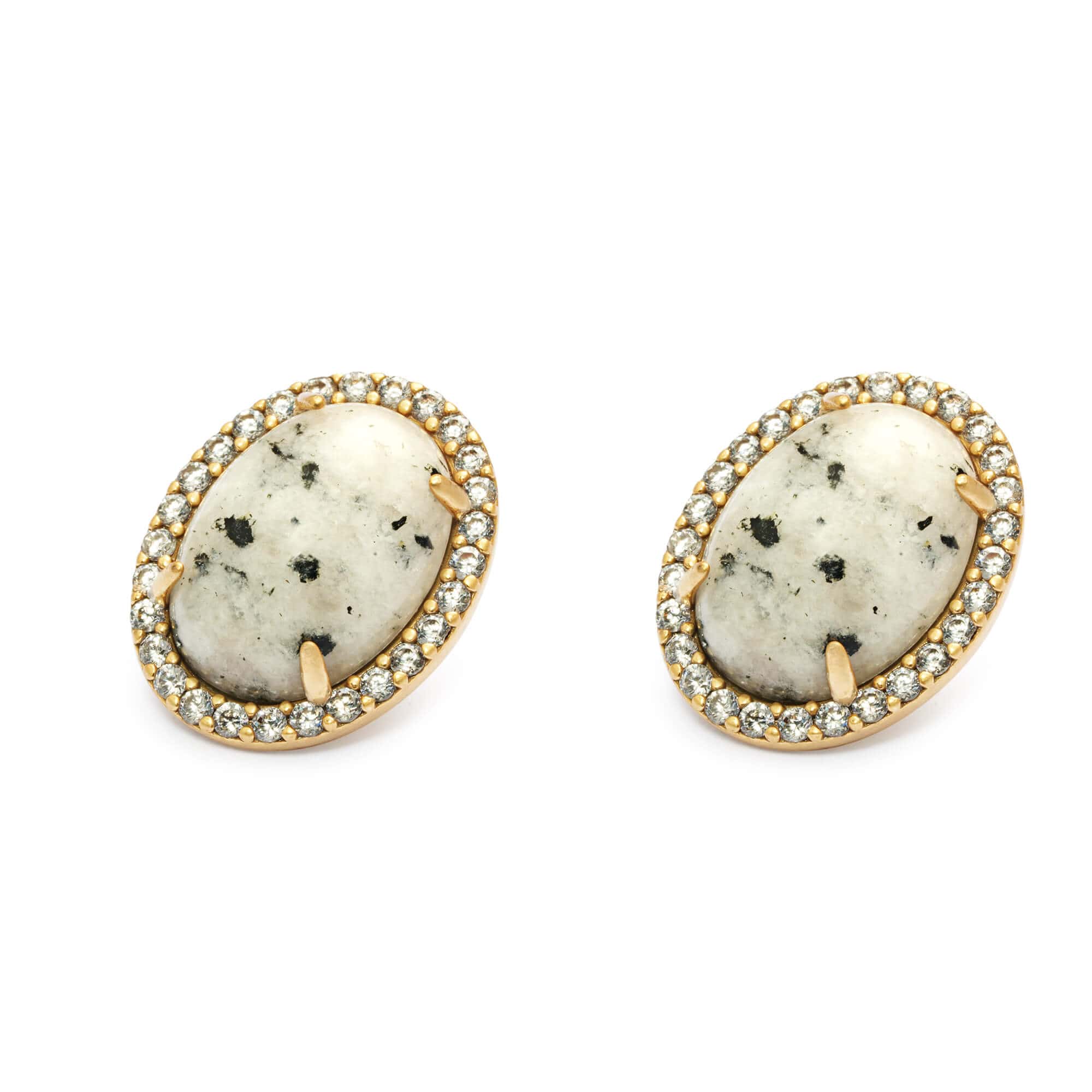 Rhinestones Earrings, Imported Austrian rhinestones, Alloy With Russia Genuine Gold