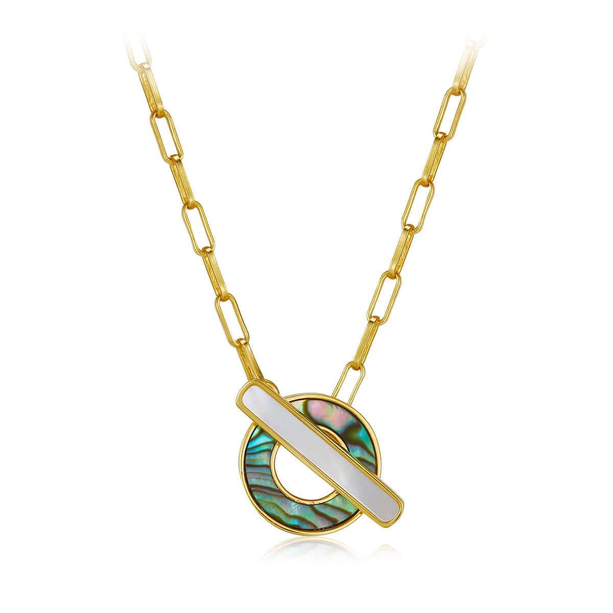 925 Silver necklace Stone bare chain pendant