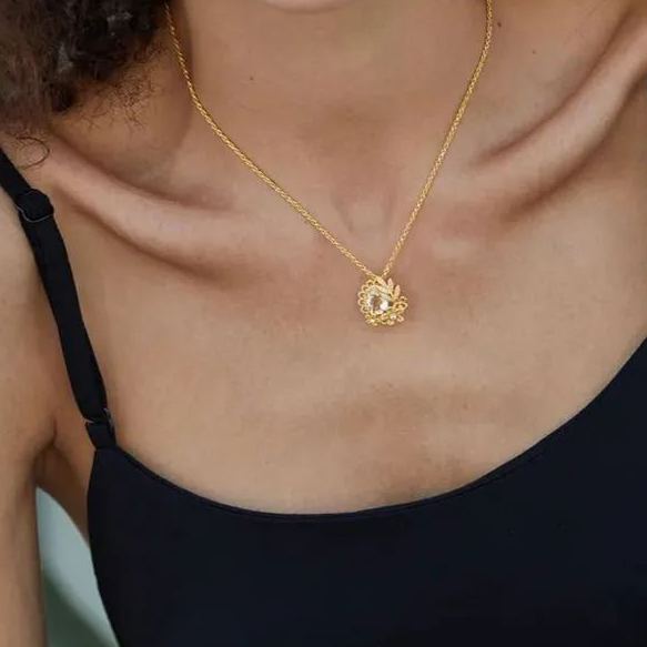 Collar Bloom en oro vermeil de 18 quilates