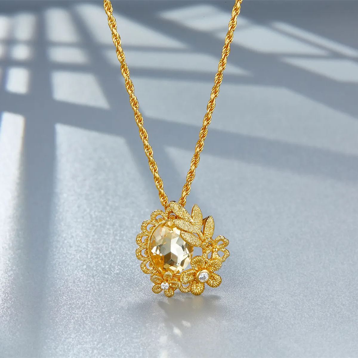 Collar Bloom en oro vermeil de 18 quilates