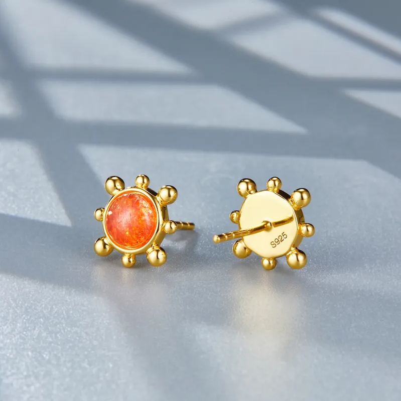 Boucles d'oreilles Sunlight en or vermeil 18 carats