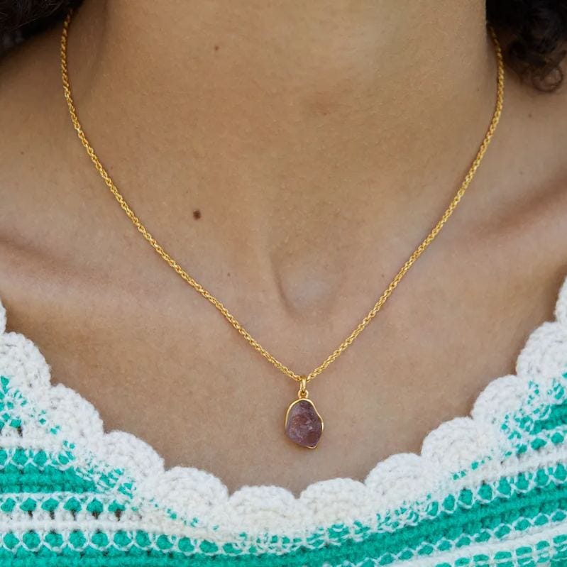 Collar Rawness en oro vermeil de 18 quilates