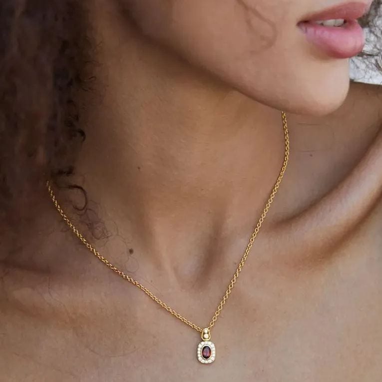 Collar Radiance en oro vermeil de 18 quilates