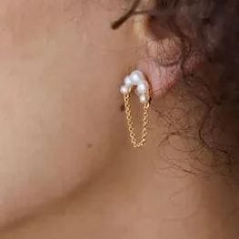 Aros Radiance de oro vermeil de 18 quilates