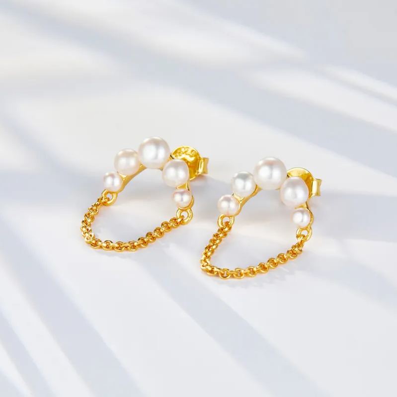 Boucles d'oreilles créoles en or vermeil 18 carats Radiance