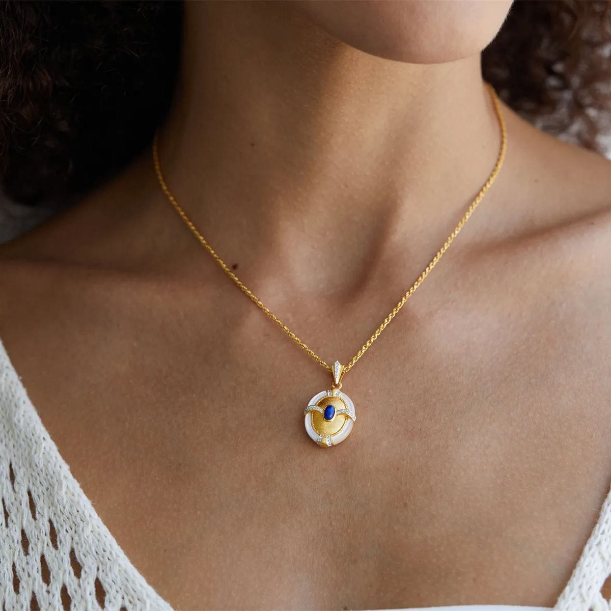 Collar Elegance en oro vermeil de 18 quilates