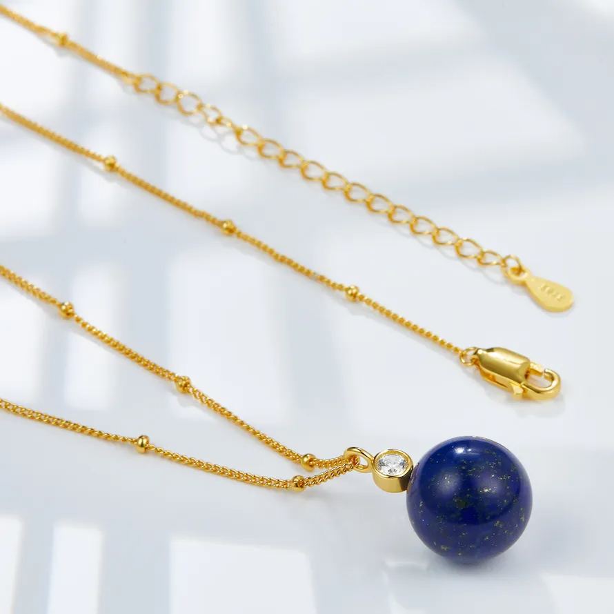 Collier Sphère en Vermeil Or 18 carats