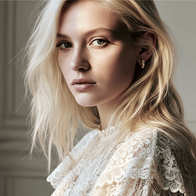 Boucle d'oreille Dew plaquée or 18 carats