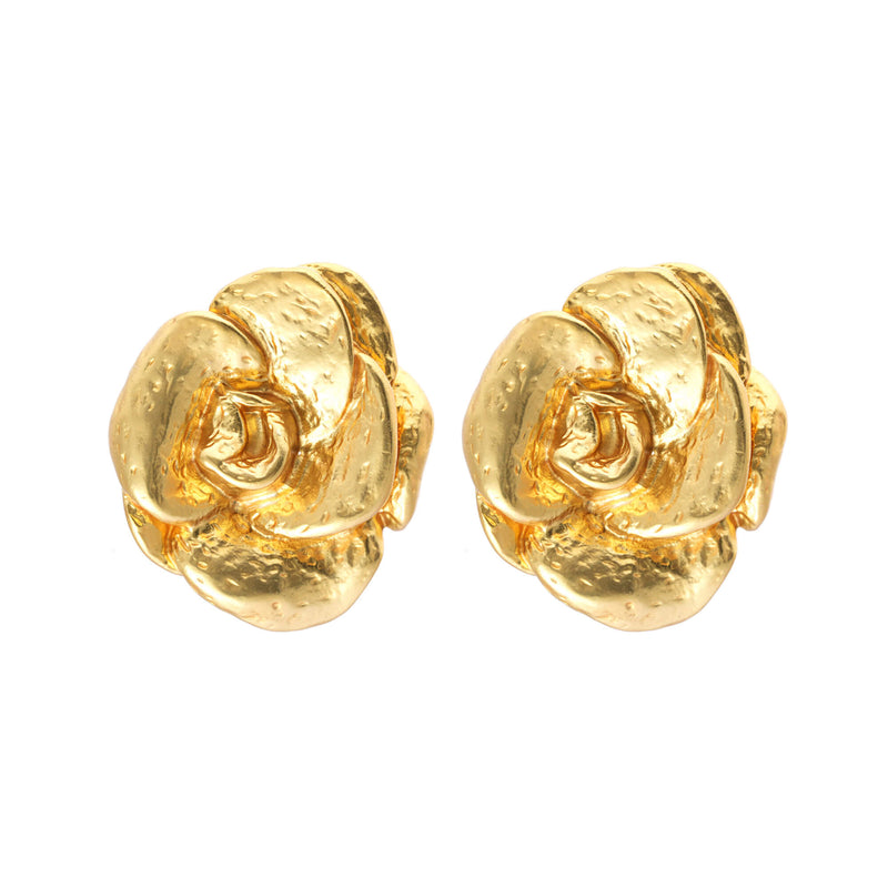 Pendiente Pure Rose bañado en oro de 18 quilates 