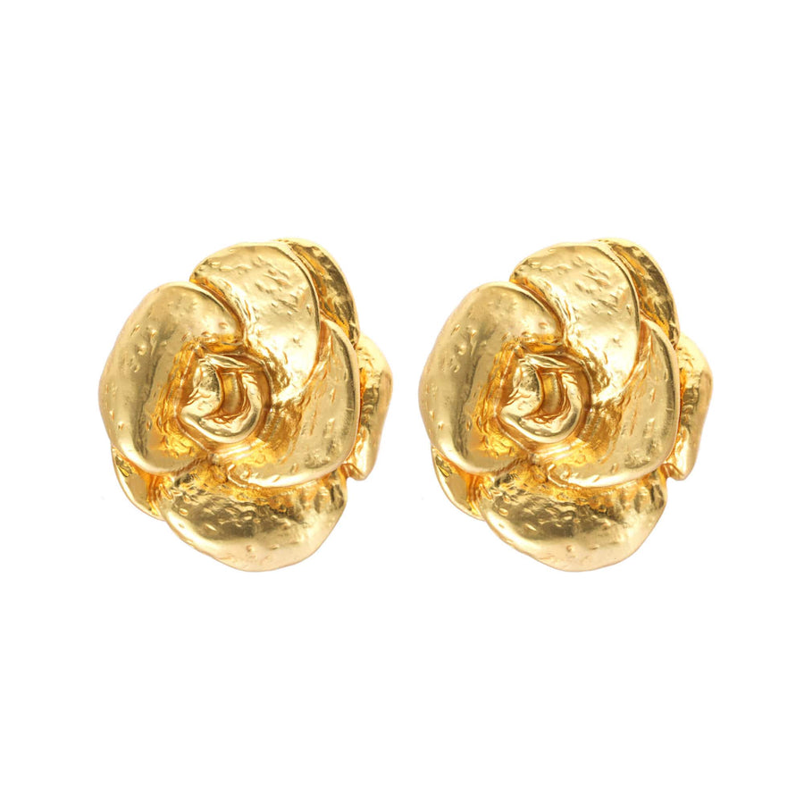 Vintage Rose Bloom Earrings
