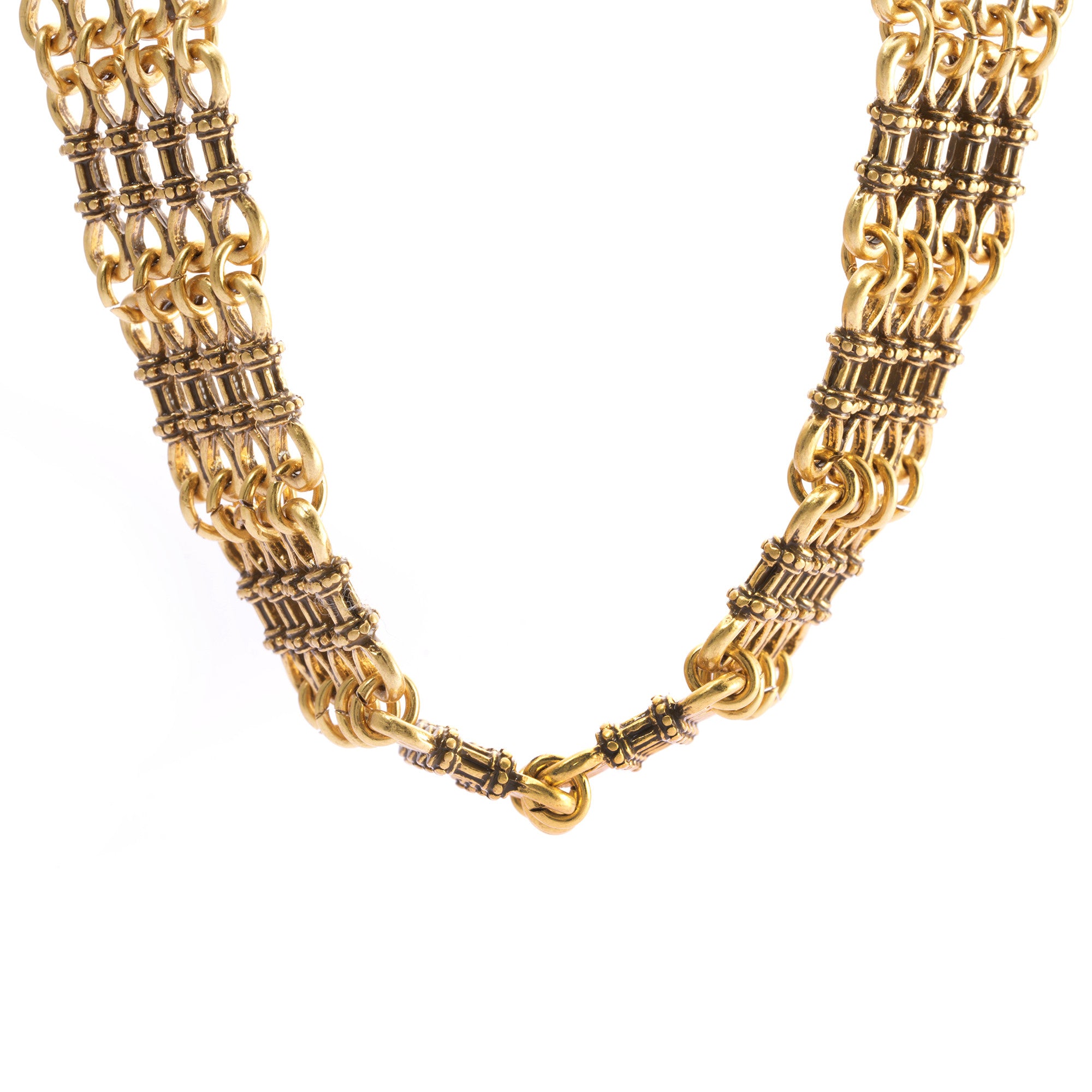 Necklace alloy plated Russian gold