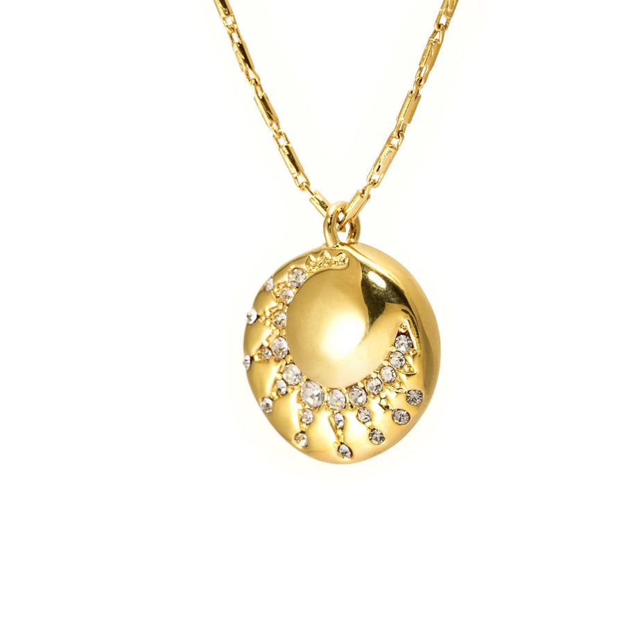 Dawn Necklace with Austrian rhinestones and 18K gold-plated finish