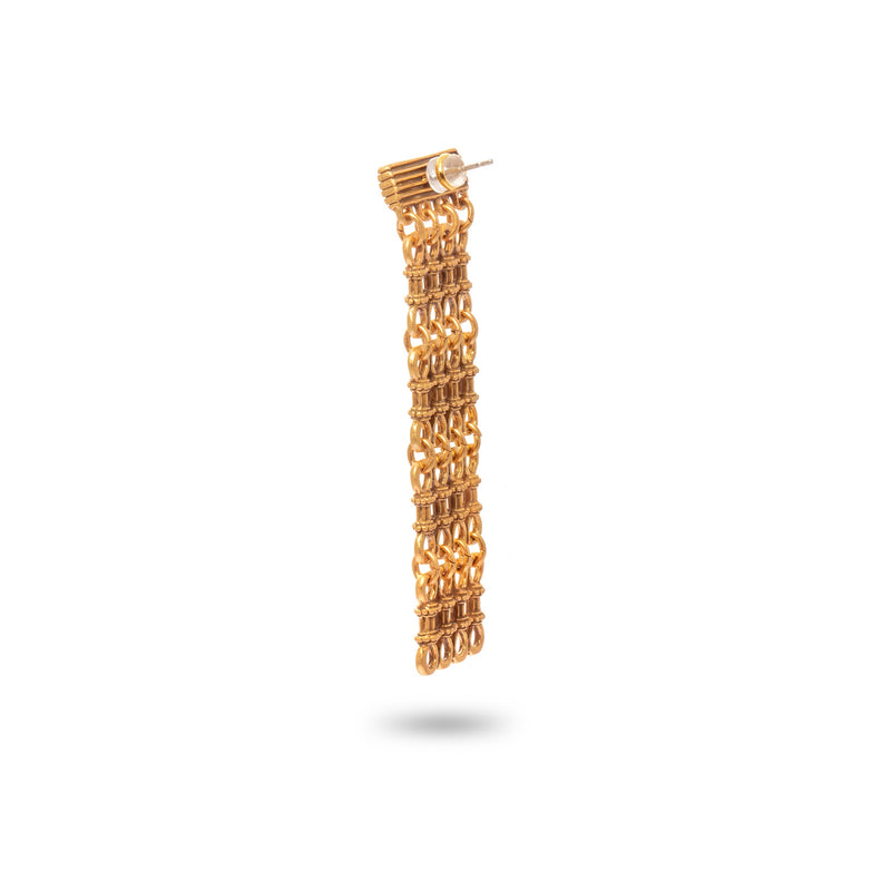 Boucles d'oreilles créoles en plaqué or 18 carats Cascade 