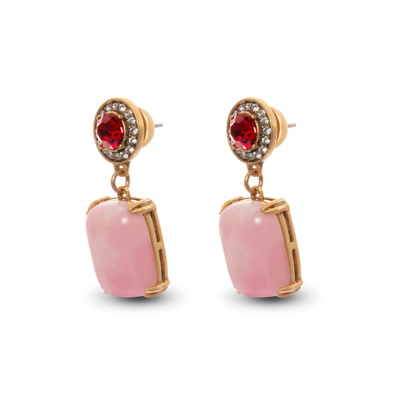 Boucles d'oreilles créoles plaquées or 18 carats Blush 