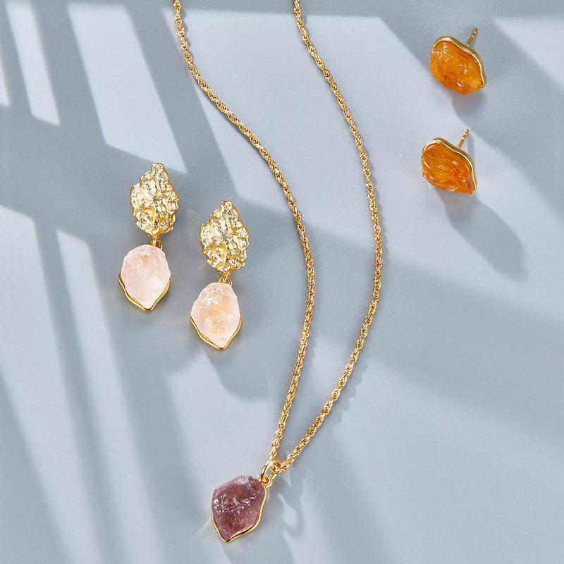 Pendientes Sunlight en oro vermeil de 18 quilates