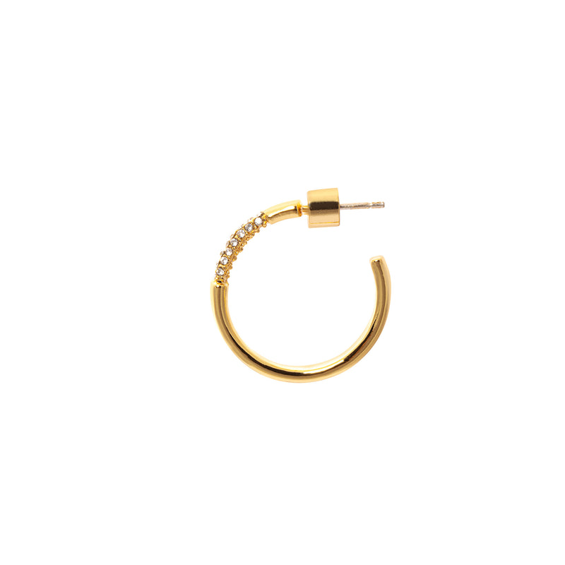 Earring alloy Austrian rhinestones plated with Russian gold