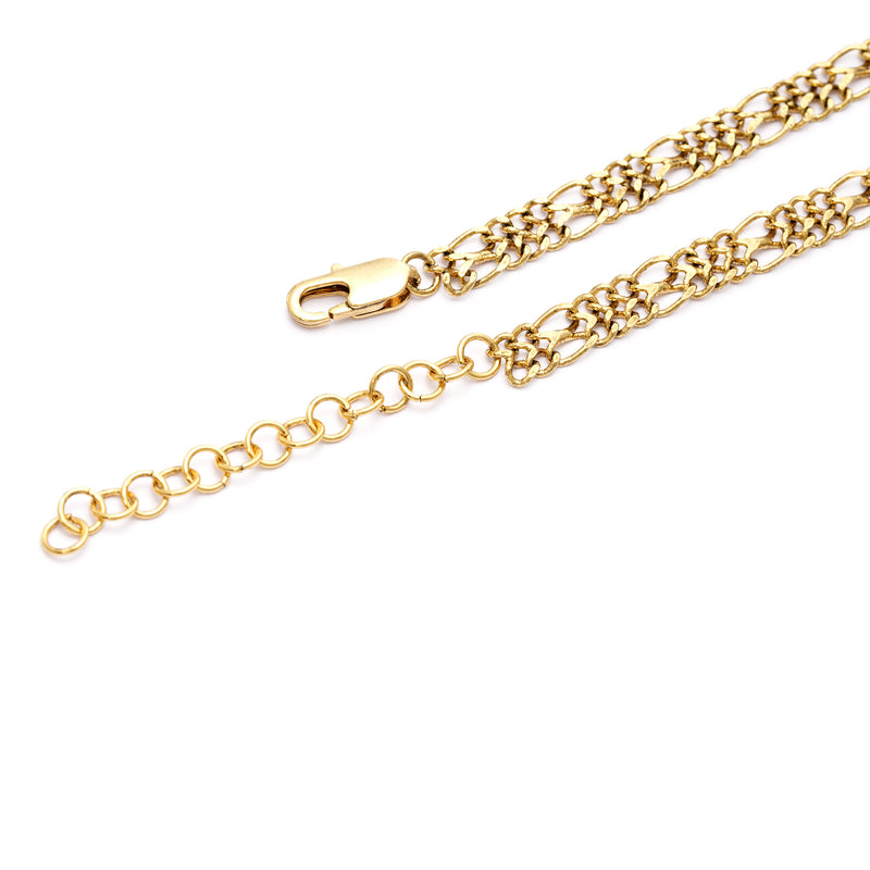 Necklace brass plated Russian gold