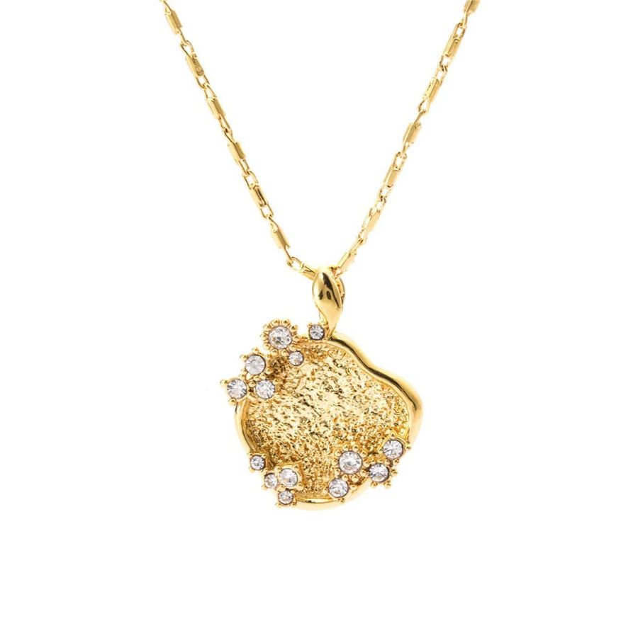 Radiant Glow Necklace with Austrian rhinestones and 18K gold-plated finish