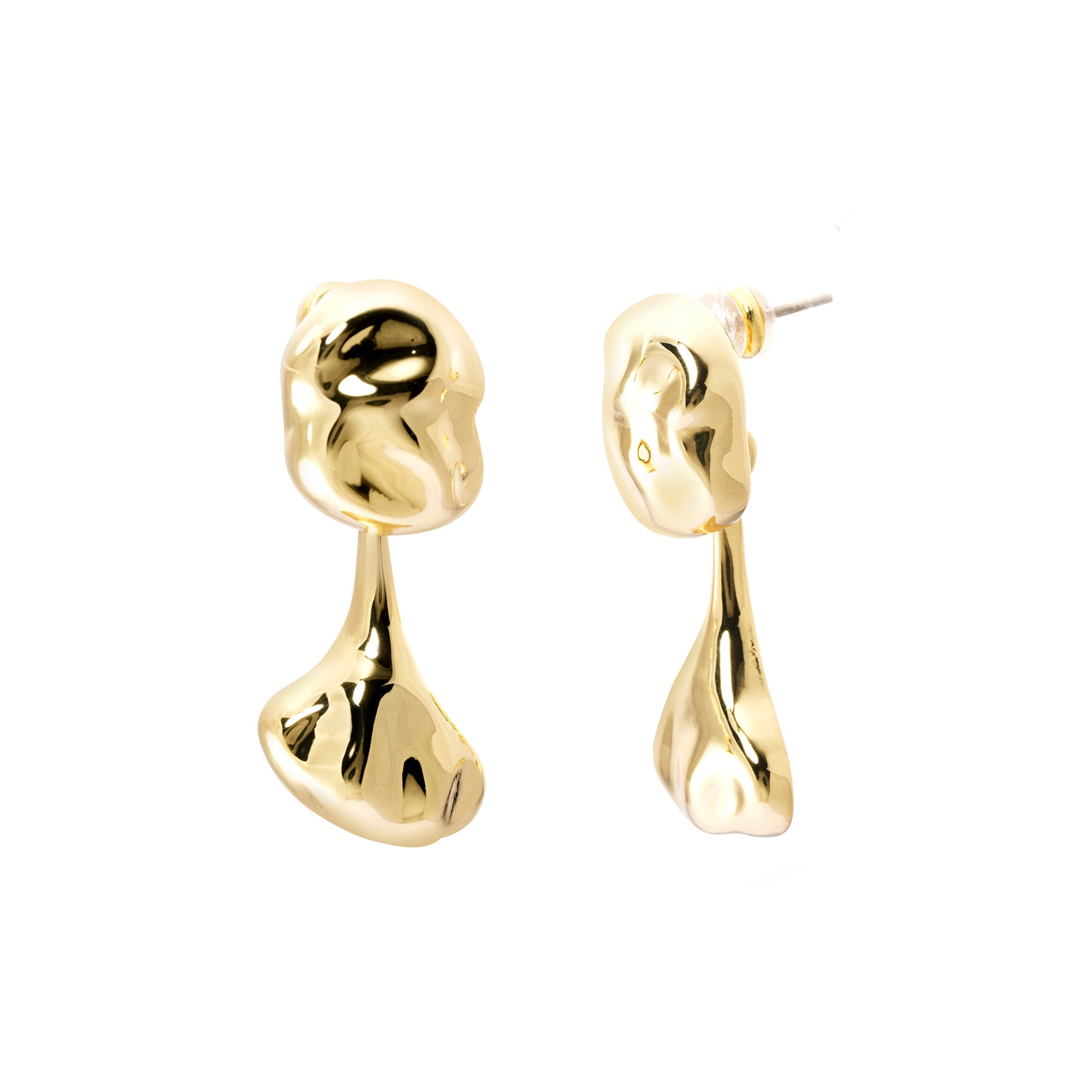 Sculpted Earring 18K Gold Plated