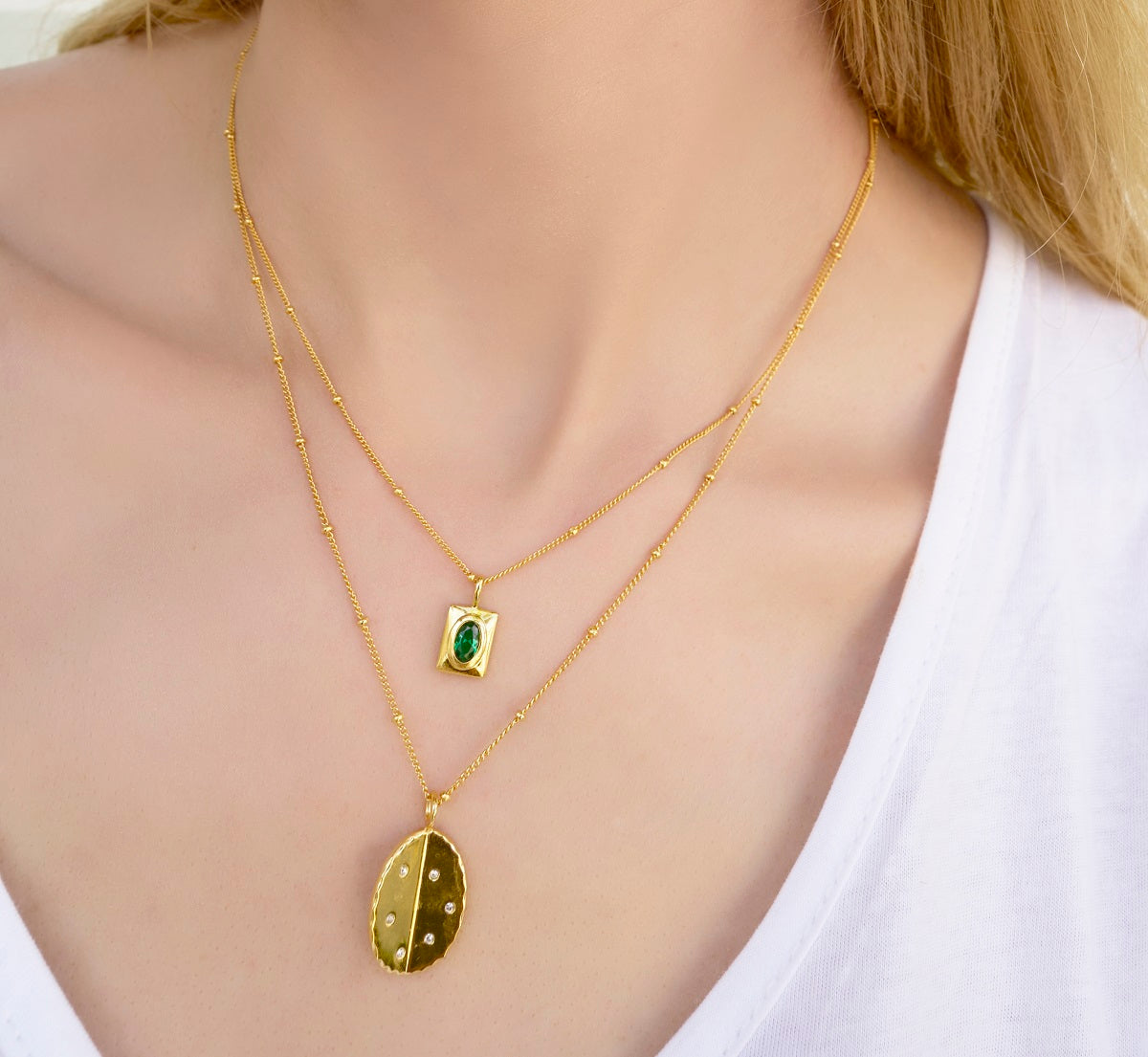 Source Necklace 18ct Gold Vermeil