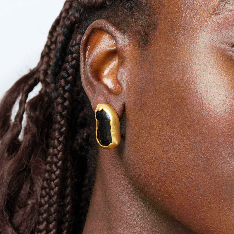 Boucles d'oreilles Chic Elegance Plaqué Or 18 carats