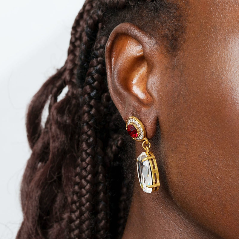 Boucles d'oreilles créoles plaquées or 18 carats Radiant 