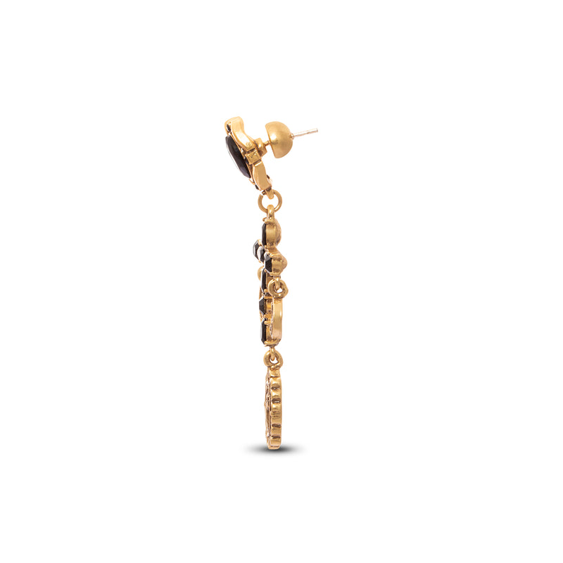 Mystical Cross Earring 18K Gold Plated