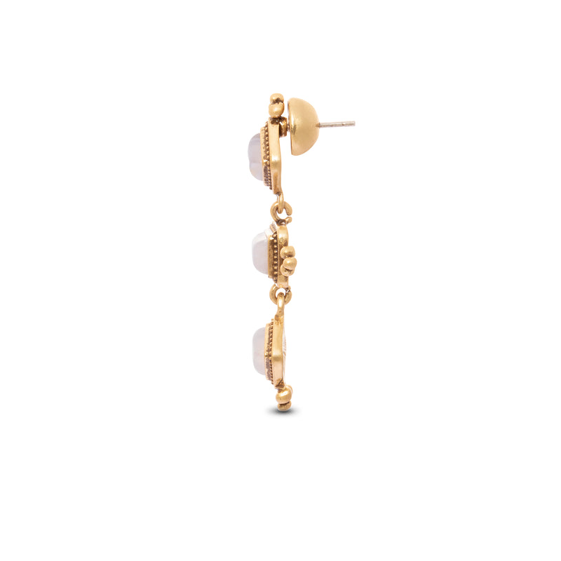 Boucles d'oreilles créoles plaquées or 18 carats Serenity 