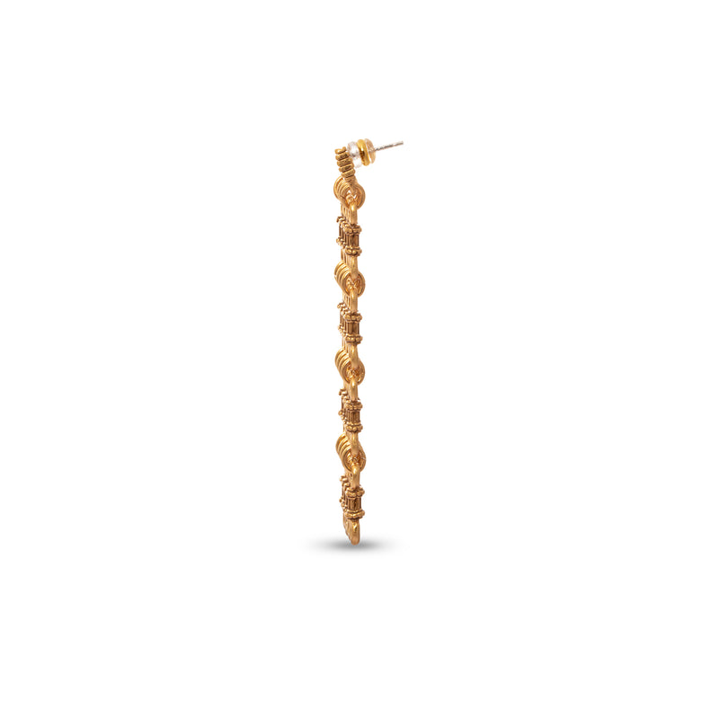 Boucles d'oreilles créoles en plaqué or 18 carats Cascade 