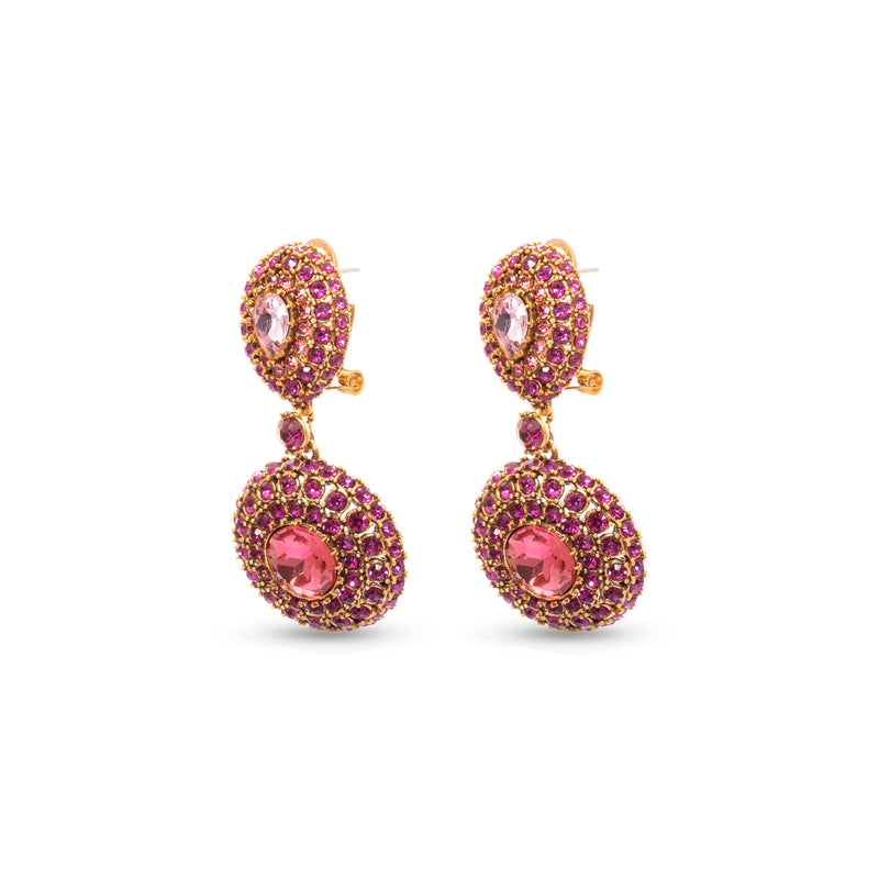 Boucles d'oreilles créoles plaquées or 18 carats glamour 