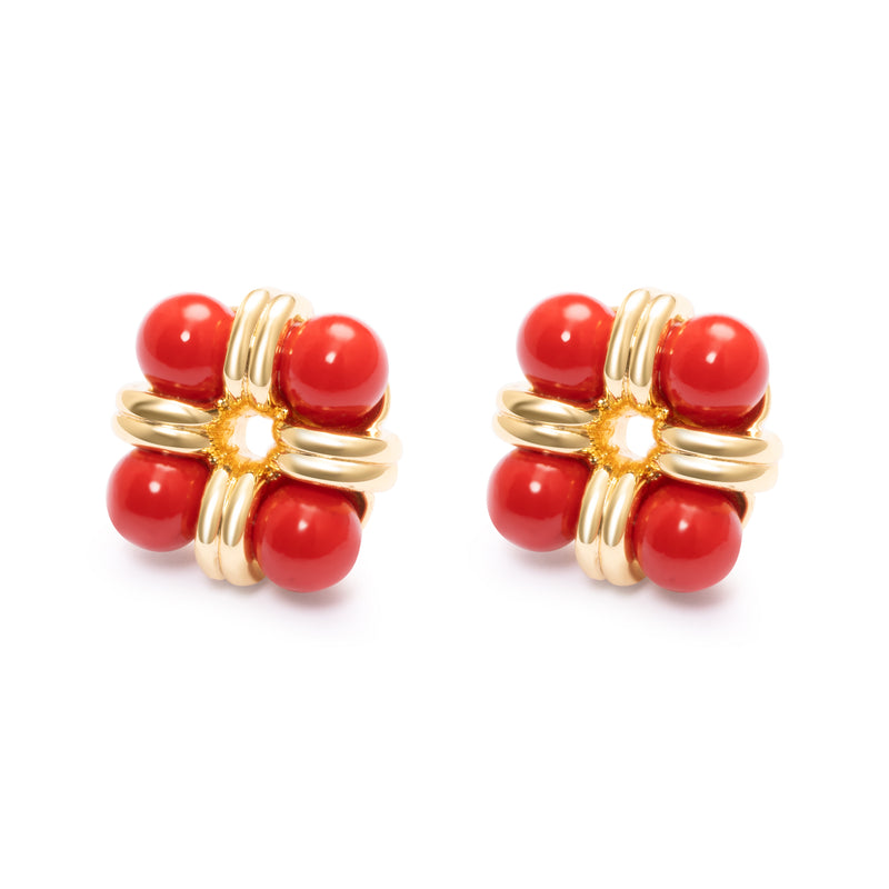 Brass Plated Earrings., Genuine Gold Plating