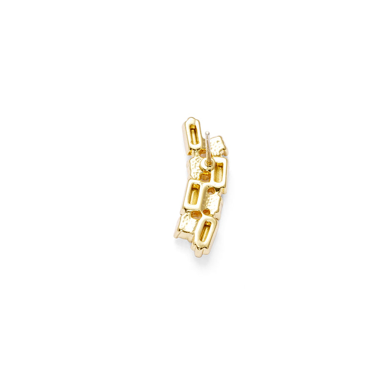 Boucles d'oreilles Radiant Elegance plaquées or 18 carats 